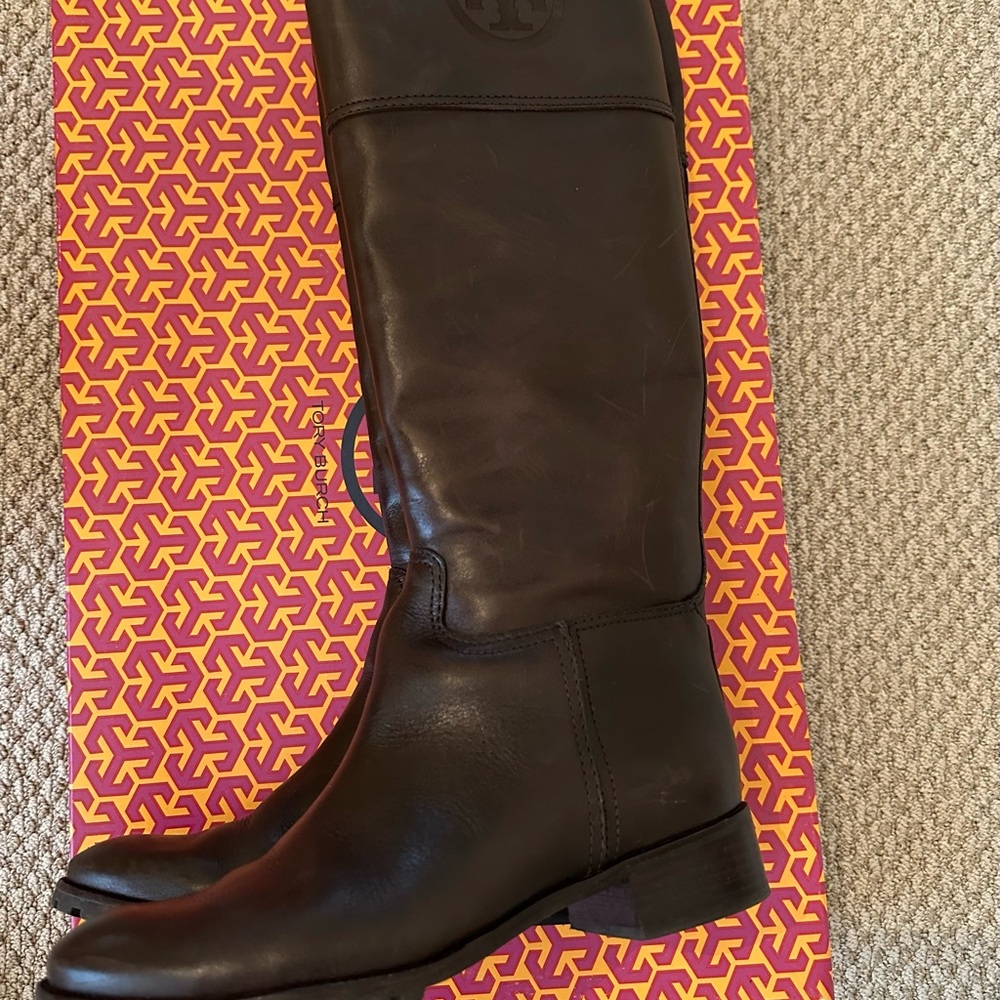 Tory Burch Dark Brown Knee Boots